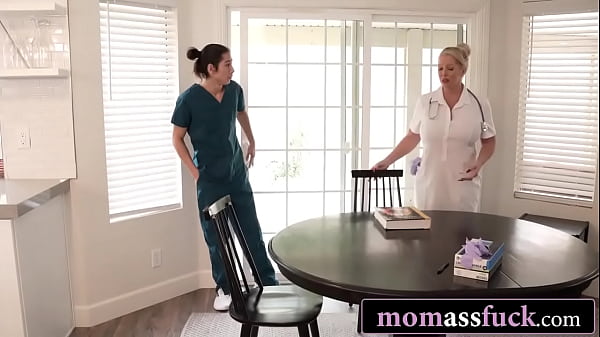 Gorgeous BBW MILF Nurse Ass-Fucked By Her Gifted Young Student
