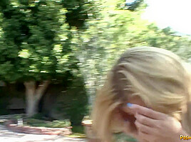 Hot Blonde Babe Blowjob Big Dick and Fucking Threesome