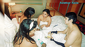 Hunter Fucking Three Pussies One By One – Fffm